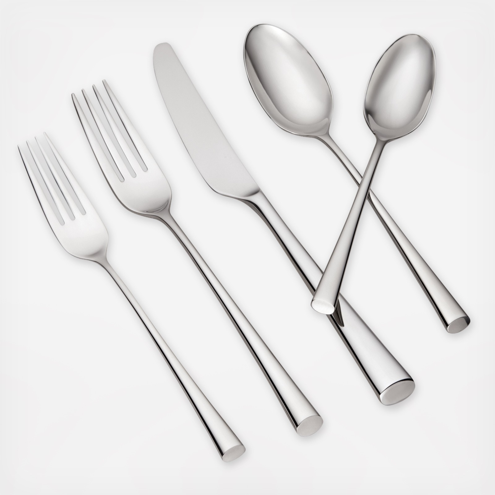 Bistro Cafe Piece Flatware Set Service For Zola - bistro cafe piece flatware set service for zola -