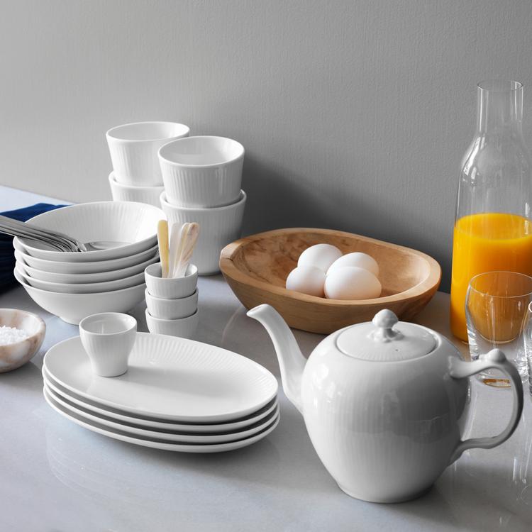 Royal Copenhagen, White Fluted Collection | Zola