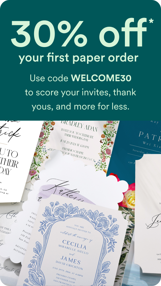 Typography Wedding Invitations Zola