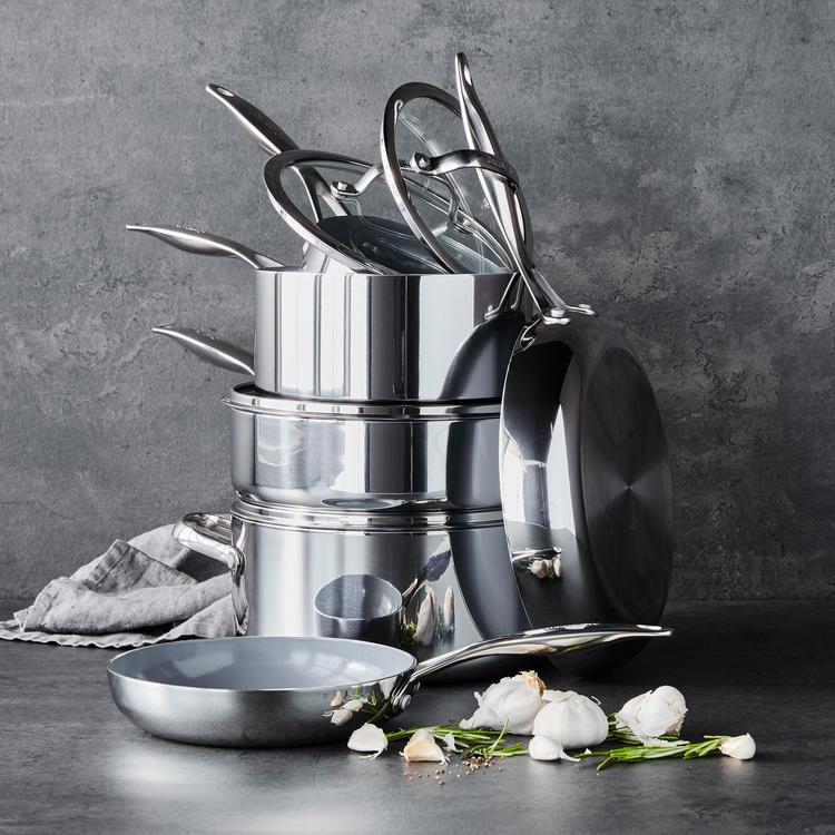 GreenPan, Valencia Pro Stainless Steel Cookware Collection | Zola