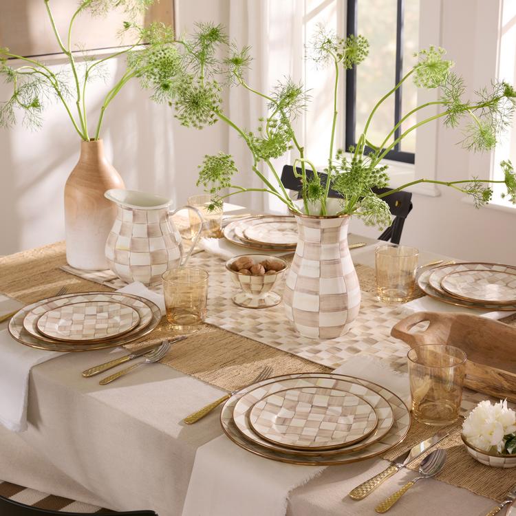 MacKenzie-Childs, Mocha Check Collection | Zola