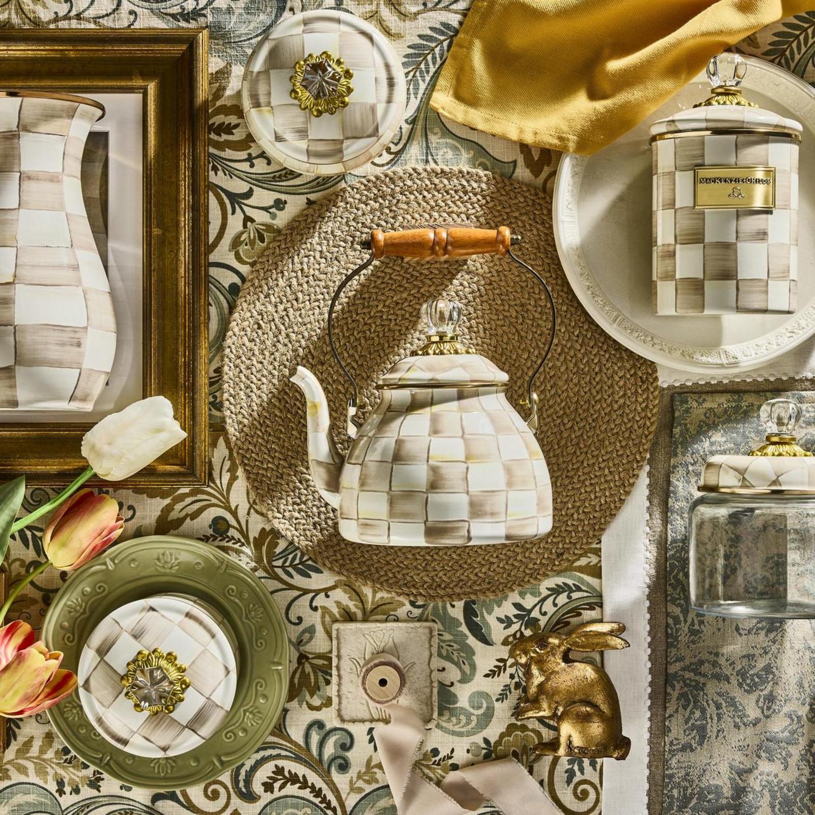MacKenzie-Childs, Mocha Check Kitchen Collection | Zola