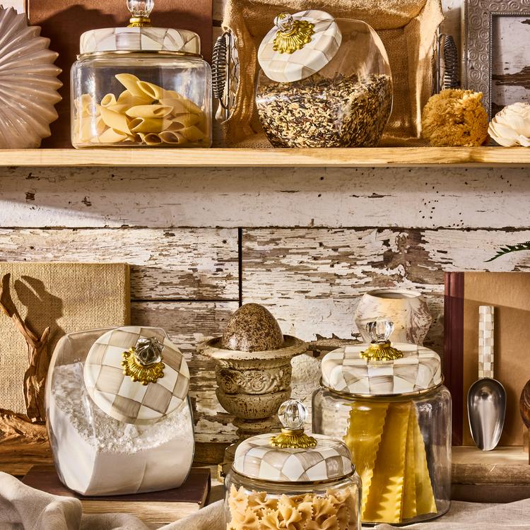 MacKenzie-Childs, Mocha Check Kitchen Collection | Zola