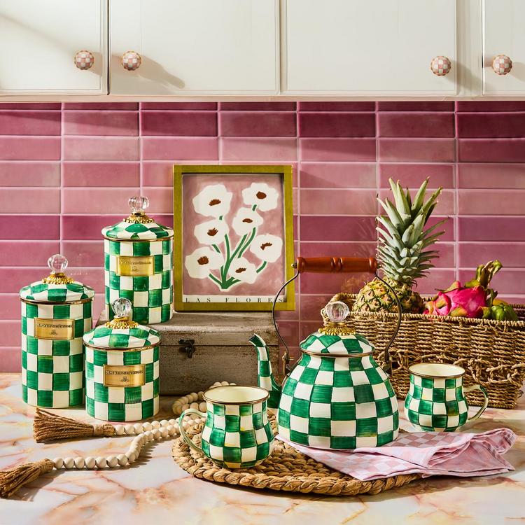 MacKenzie-Childs, Emerald Check Collection | Zola