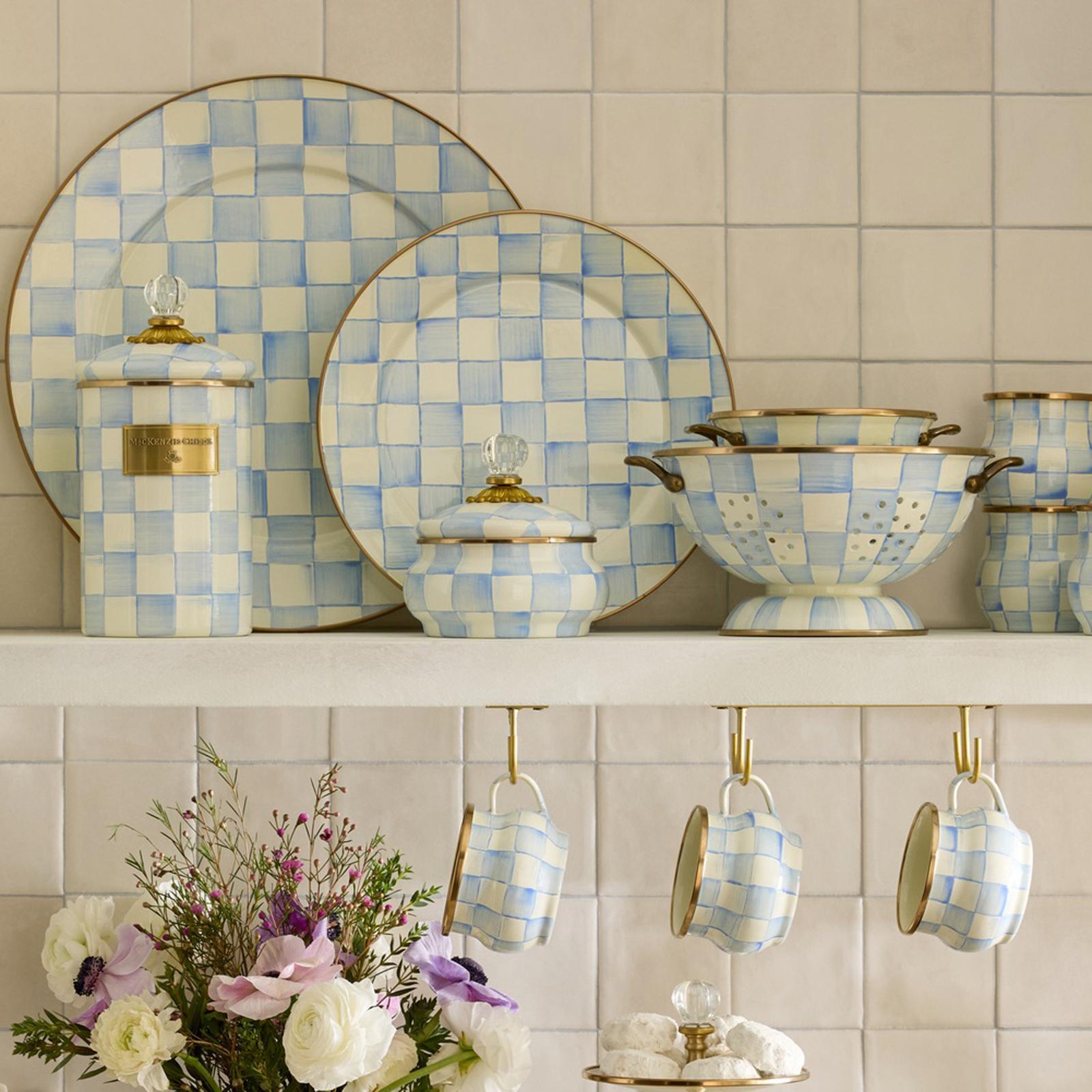 MacKenzie-Childs, Sky Check Tabletop Collection | Zola