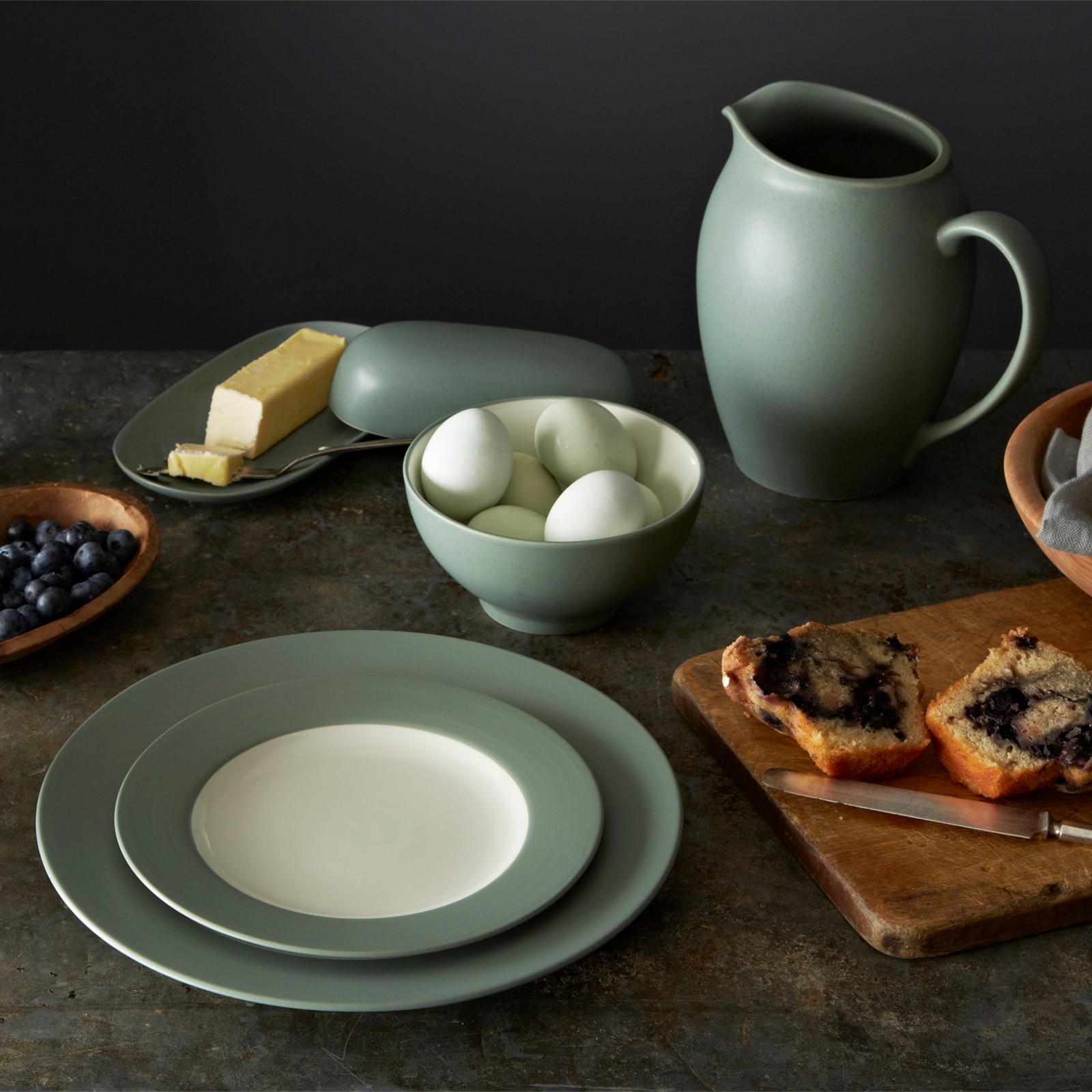 Colorwave Rim 16-Piece Dinnerware Set | Zola Colorwave Rim 16-Piece Dinnerware Set | Zola