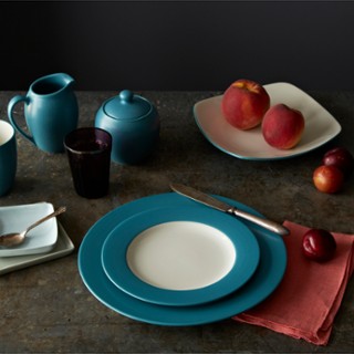 Colorwave Rim 16-Piece Dinnerware Set | Zola Colorwave Rim 16-Piece Dinnerware Set | Zola